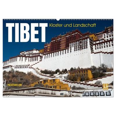 Tibet - Kloster und Landschaft (Wandkalender 2026 DIN A2 quer), CALVENDO Monatskalender