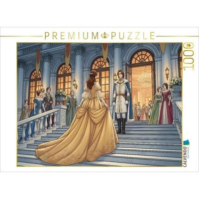 CALVENDO Puzzle Aschenputtel betritt erstmals das Königsschloss | 1000 Teile Lege-Größe 64 × 48 cm Foto-Puzzle für glückliche Stunden