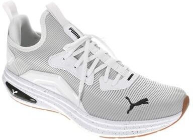 Puma Softride Enzo 6 Hype (Men's) Athletic in White/Black/Gum, Size 9.5 M, Rubber/Textile