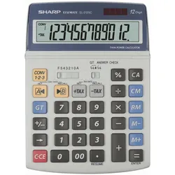 Sharp Tischrechner EL-2125C grau/blau