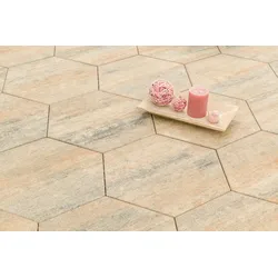 Diephaus Terrassenplatte DIAMANO 46 x 40 x 4 cm Muschelkalk