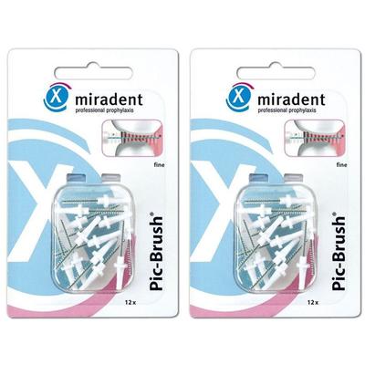 Miradent Picbeb Fein Wei12 x2 2x12 St Zahnbürste