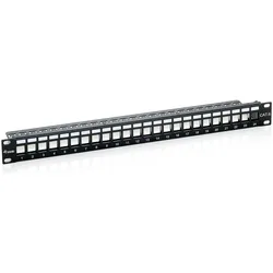 equip Patchpanel für Keystone Jacks, Server Zubehör, Schwarz