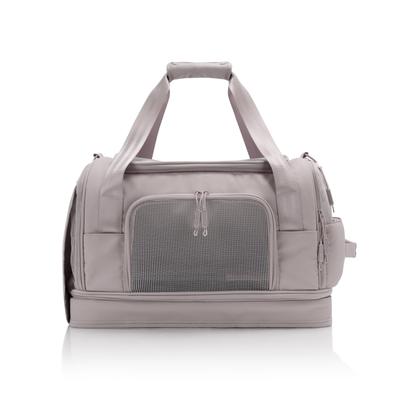 Tiertransporttasche HEYS "Heys Pawsenger", Gr. B/H/T: 45cm x 28cm x 25cm, grau (atmosphere taupe), Kunststoff, Polyester, Tiertransportbehälter, Tierkoffer, Tiertragetasche, handgepäcktauglich gemäß IATA-Empfehlung