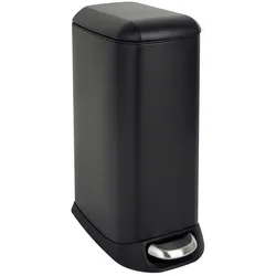 SVITA TS12 Mülleimer Treteimer Abfalleimer 12l inkl. Inneneimer Pedal Schwarz