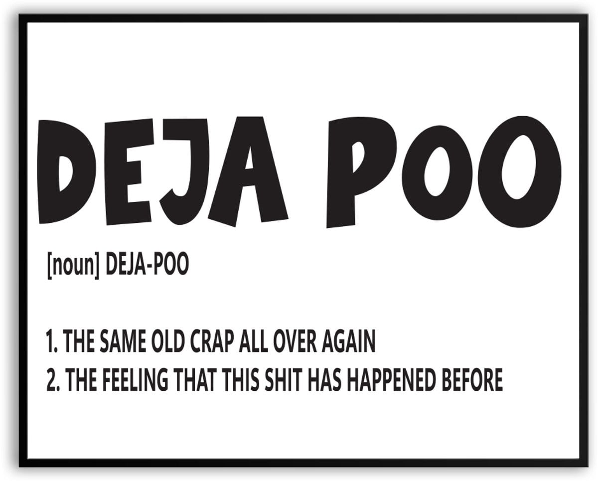 Grappige WC Poster voor in de badkamer of het toilet - 30 x 50 cm