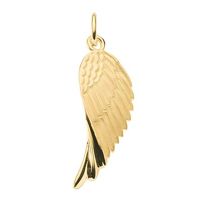 Kettenanhänger ADELIA´S "Damen 925 Silber Anhänger Fluegel", gold (vergoldet), Schmuckanhänger, Damen, Silber 925 (Sterlingsilber), Kettenanhänger, für Damen