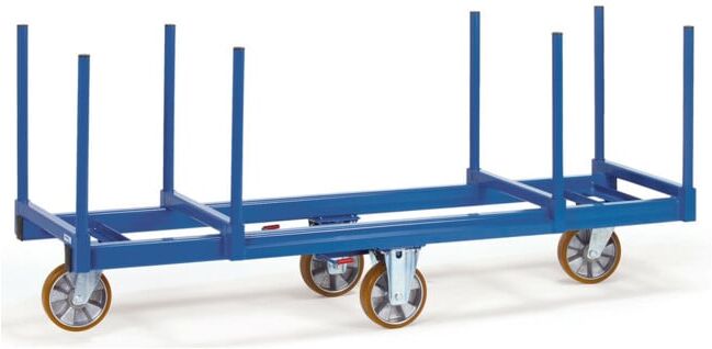 fetra Chariot pour matériaux longs 2111 - charge max. 1200kg Pneus polyuréthane (2111)