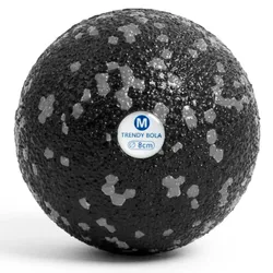 TRENDY SPORT Bola Faszienball schwarz/grau 8 cm