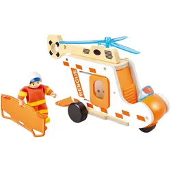 Hape Rettungshubschrauber-Set, mehrfarbig