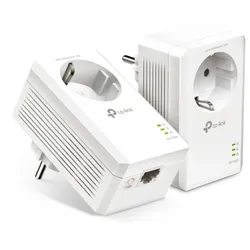 TP-Link AV1000 Gigabit Powerline Set mit Steckdosen 2x Adapter, bis zu 1.000 Mbit/s, Homeplug AV2, 1x Gigabit Ethernet