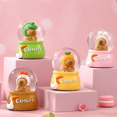 Inspire Select Luminous Capybara Crystal Ball Ornament Cute Animal LED Desk Decor For Home & Gifts 1 1 Pc small