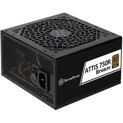 Silverstone Technology ATTIS 750R Bronze, 80 Plus-Bronze ATX-3,1 ATX-Netzteil mit 750W, SST-AT750R-B (750 W), PC Netzteil, Bronze