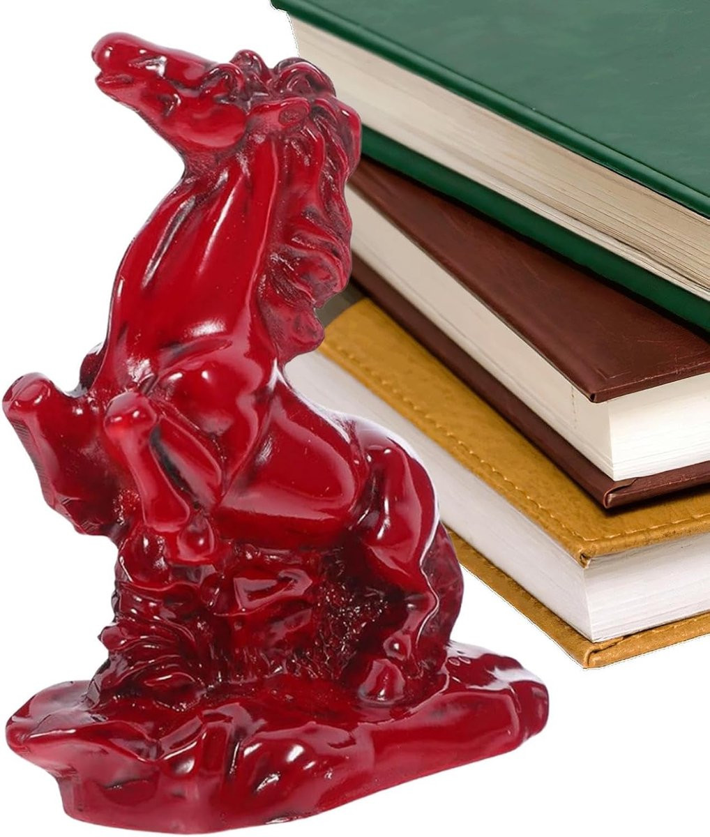 Glanzend Chinees Nieuwjaar Paardenbeeldje Decoratie Ornament Hoogte: 9 cm