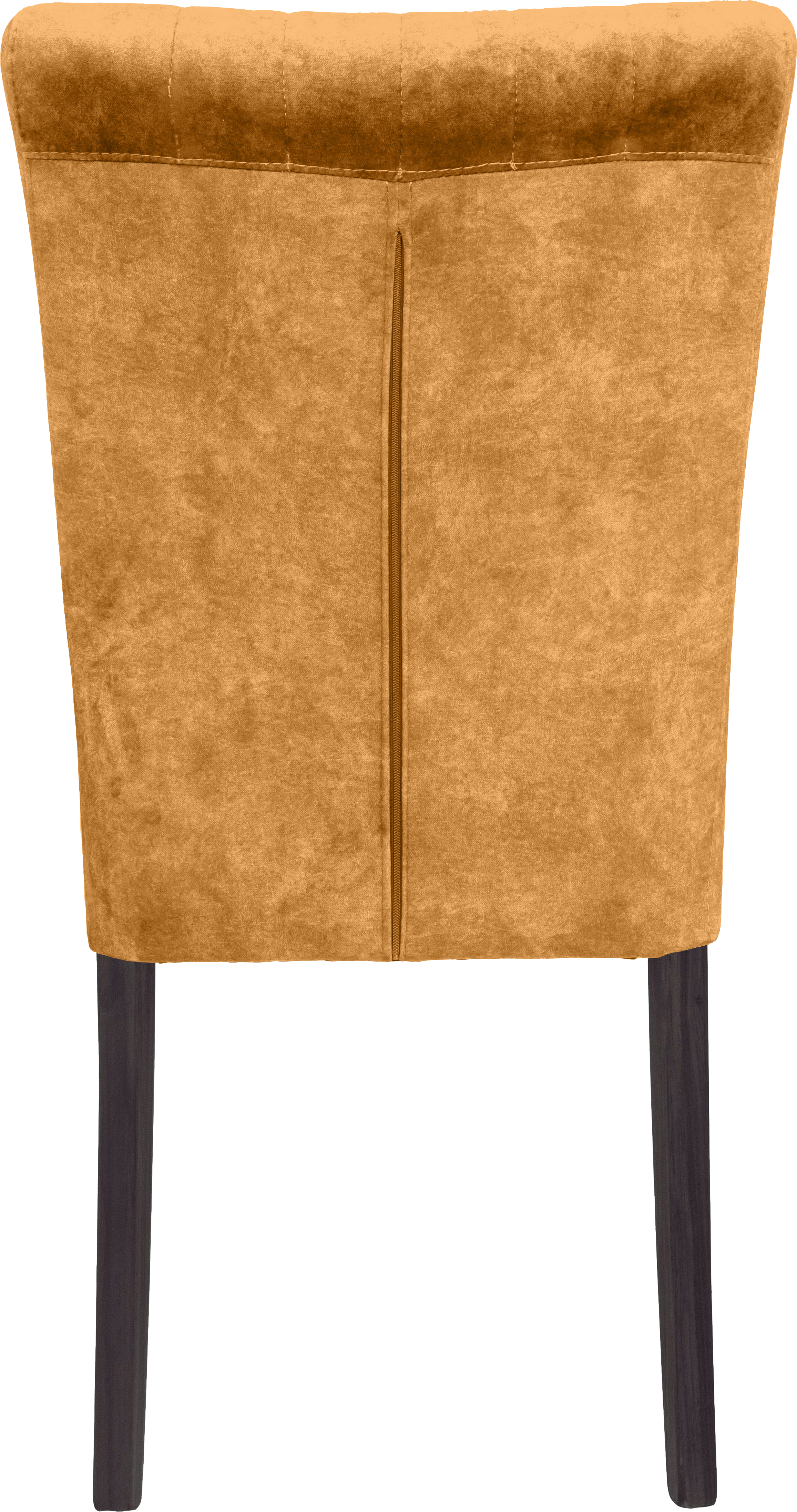 4-Fussstuhl HOME AFFAIRE, orange (wenge lackiert, golden orange 5508, wenge, amour 5508), B:46cm H:93cm T:64cm, Massivholz, Polyester, Stühle, 4-Fussstuhl, vertikale Nähte in der Rückenlehne wenge lackiert, golden orange 5508, wenge, amour 5508 B/H/T: 46c