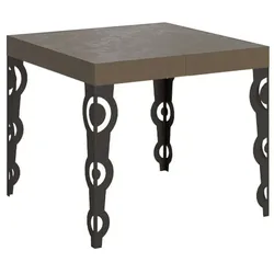 Itamoby Karamay ausziehbarer Tisch 90/246x90 cm taubengrau mit anthrazitfarbenen Beinen