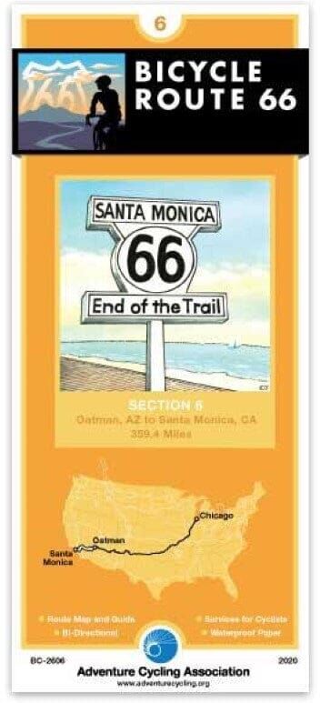 Route 66 Cycling Map #6   Adventure Cycling Association