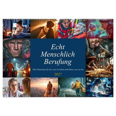 Echt Menschlich Berufung (Wandkalender 2027 DIN A2 quer), CALVENDO Monatskalender