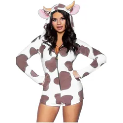 Leg Avenue Crazy Cow Kapuzenbody (S)