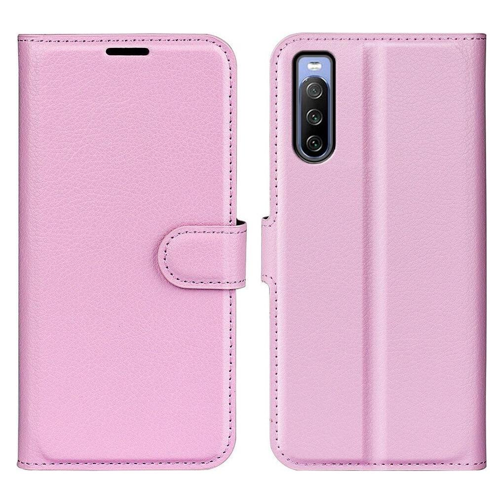 Cover-Discount Sony Xperia 10 IV - Leder Etui Hülle rosa (Sony Xperia 10 IV) (101304152E)