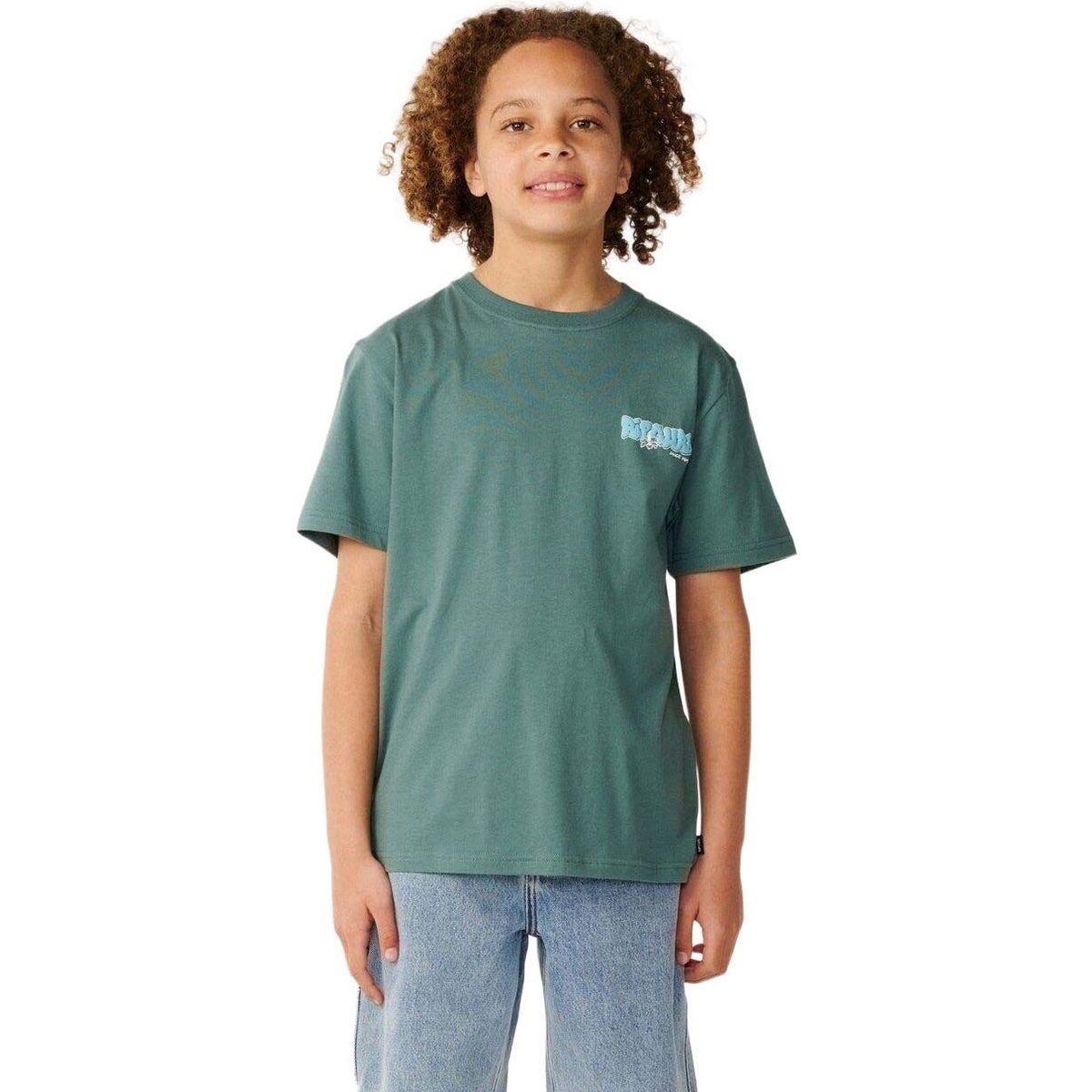 RipCurl Surf Shack Tee-boy muted green (8088) 14 157BTE-8088-14