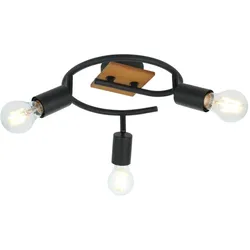 Globo 54008-3H Martha Strahler Metall Schwarz, 3X E27