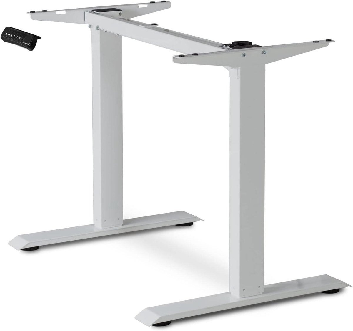 Elektrisch Bureauframe Grijs - Ergonomisch Zit-sta Bureauonderstel - Traploos In Hoogte Verstelbaar van 71 tot 121 cm