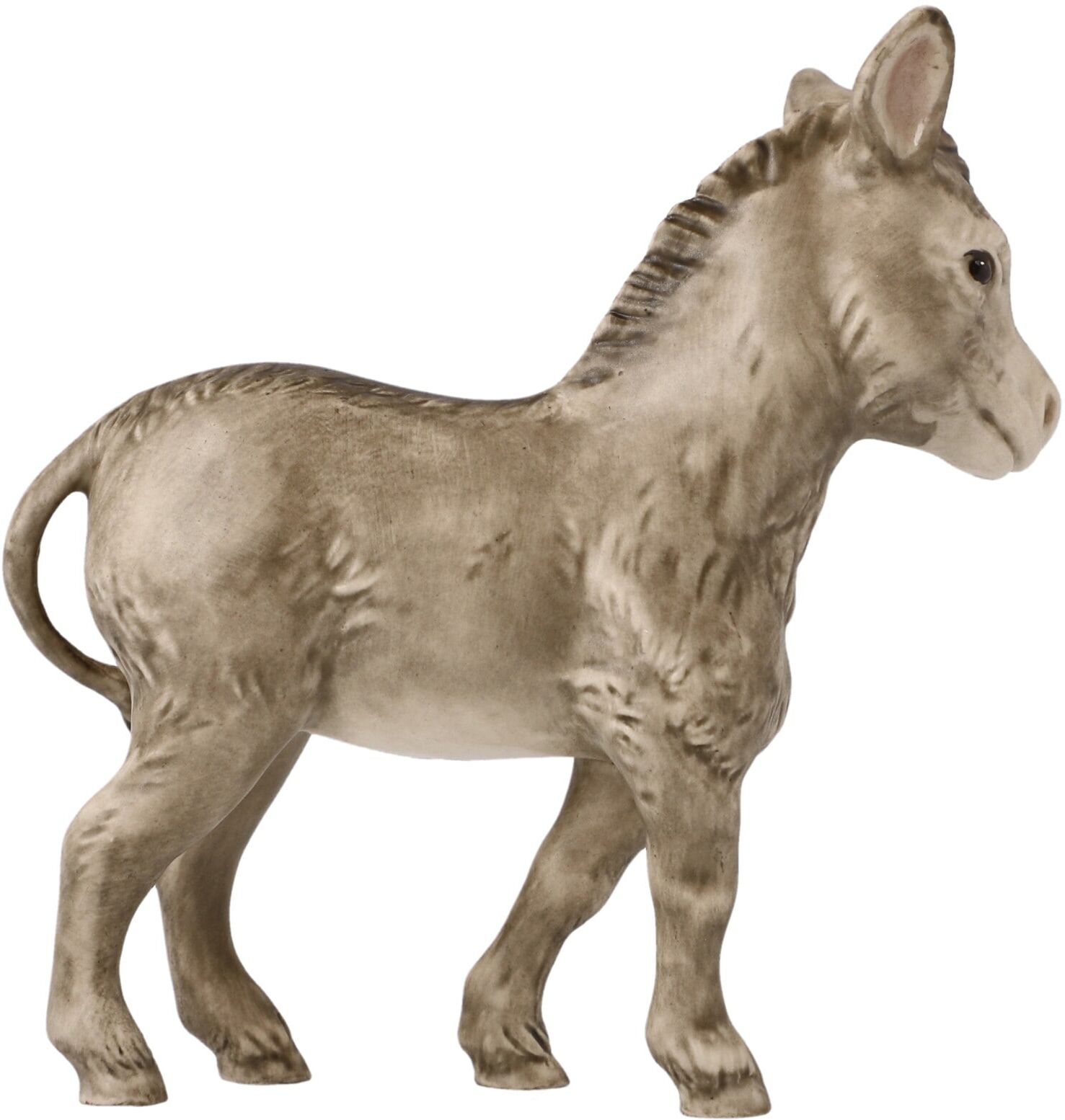 Krippenfigur GOEBEL "Weihnachtsdeko", bunt, B:3cm H:9,5cm, Steingut, Dekofiguren, Krippenfigur, Steingut, Figur - Esel bunt B/H/T: 3cm x 9,5cm