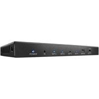 4 Port HDMI 18G Splitter, HDMI Splitter schwarz, HDR HDCP 2.2