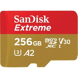 SanDisk Extreme® microSDXC 256GB + SD Adapter