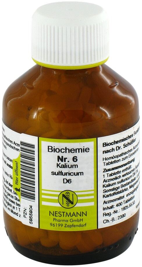 NESTMANN Biochemie 6 Kalium sulfuricum D6 Tabletten 400stk
