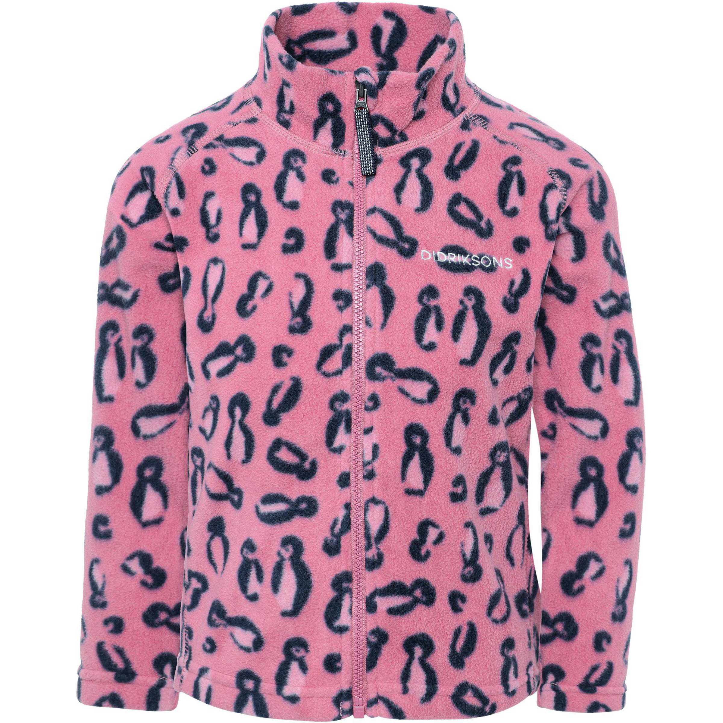Didriksons Monte Pr 11 Kinder Fleecejacke pink Größe 90 Trekking Elastisch