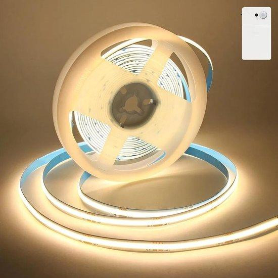 Bigzom LED Strip met Sensor - Automatische Verlichting - 320 LEDs - IP65 - 1 Meter - Warm Wit