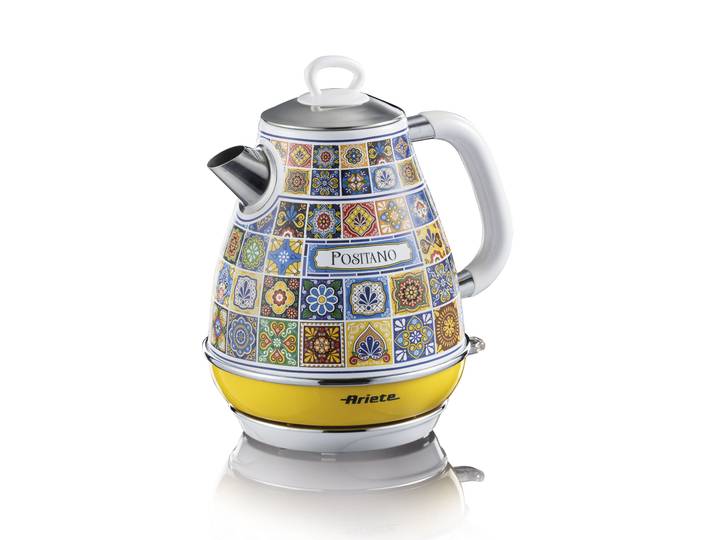 ARIETE Wasserkocher 2869PO Positano , bunt (gemustert), B:22cm H:30cm T:22cm, Wasserkocher, Wasserkocher