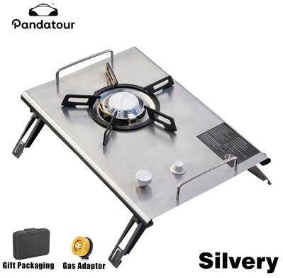 Inspire Daily Merch Outdoor Camping Stove Folding High Firepower One Touch Stove For Terraces & Camping silver