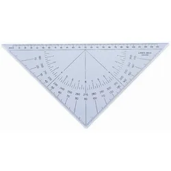 LINEX Nautischer Winkelmesser 2800M 28cm transparent Packung mit 10 Stück
