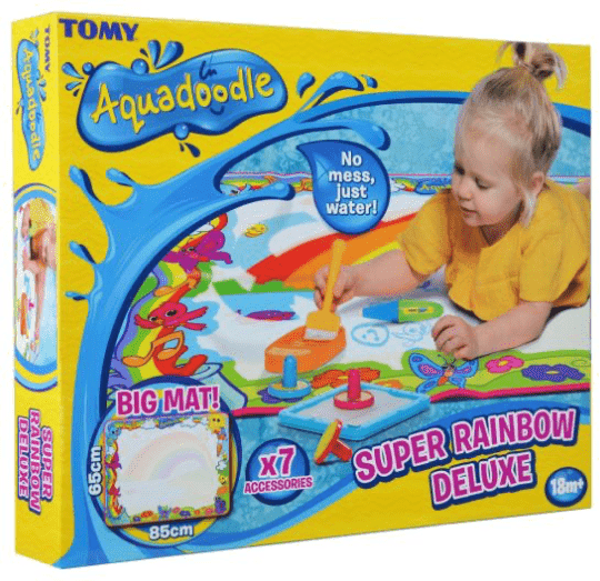 Aquadoodle: Super Rainbow Deluxe - 65 x 85 cm Art Set for Kids - No Mess, No Fuss - Tomy