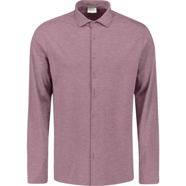 No Excess Shirt jersey melange stretch mauve