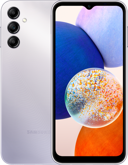 SAMSUNG Galaxy A14 4G 64 GB Storage 4GB RAM Dual Sim Silver - Unlocked - International Model, Used - Fair