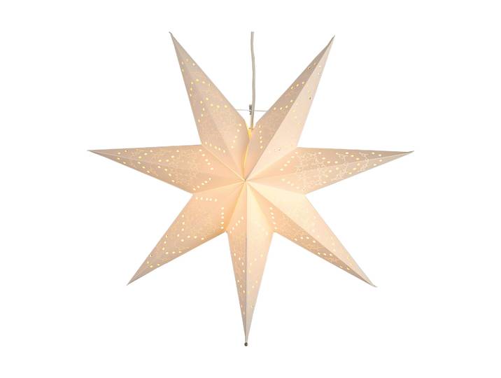 Star Trading Etoile de l avent Sensy 54 cm Blanc'