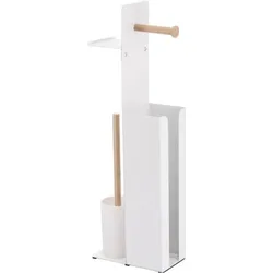 Steinbach, Toilettenbürste, Yoni Wc-Garnitur mit Papierreserve weiss Matt/bamb