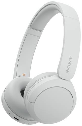Sony WH-CH520 On Ear Headset Bluetooth Stereo Weiß Mikrofon-Rauschunterdrückung Batterieladeanzeige, Headset, Klang-Personalisierung, Lautstärk