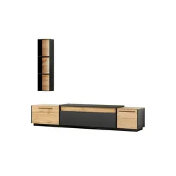 Wohnwand   ¦ holzfarben ¦ Maße (cm): B: 250 H: 191 T: 50.0