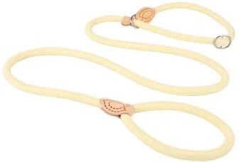Inspired Living TitanGrip Slip Rope Dog Leash For Medium & Large Dogs Heavy Duty Braided Dog Training Leash With Adjustable Collar Loo yellow 0.6cm 150cm