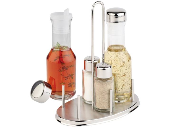 Menage Aps transparent Edelstahl H 22.5 cm