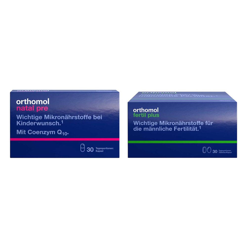 Orthomol pharmazeutische Orthomol Natal pre + Orthomol Fertil plus 08102400