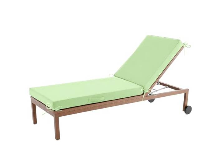 Aocase Sonnenliege Auflage, Deckchair Auflagen, Liegenauflagen für Gartenmöbel Wasserdicht, liegestuhl Auflage Mit Einstellband,für Sonnenliege Gartenmöbel Matratze,Mint Green,190x60x10cm