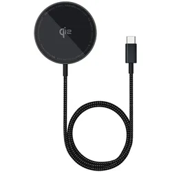 Baseus Drahtloses Ladegerät Simple Mini4 Air, 15 W, 1,67 A, schwarz P10278200111-00 (15 W), Wireless Charger, Schwarz