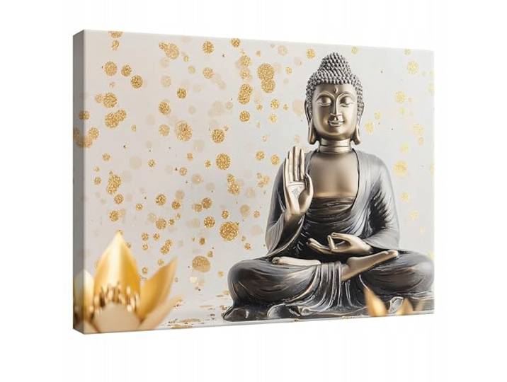WallArena Leinwand Bilder 120x80 cm Buddha, Leinwandbilder, Bild auf leinwand, Format: 120x80 cm (BxH) - einteilig auf Canvas Leinwand. Das Leinwand