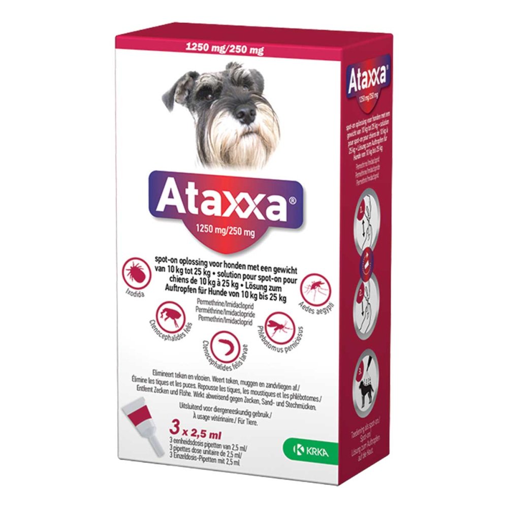 TAD Pharma GmbH Ataxxa 1250 mg/250 mg Lösung zum Auftropfen für Hunde von 10-25 17855237